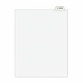 Avery Dennison Avery, Avery-Style Preprinted Legal Bottom Tab Divider, Exhibit K, Letter, White, 25/pk 11950